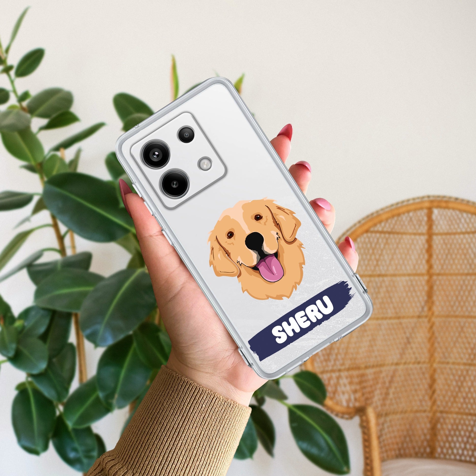 Dog Lovers Customize Transparent Silicon Case For Redmi Note 13 Pro 5G