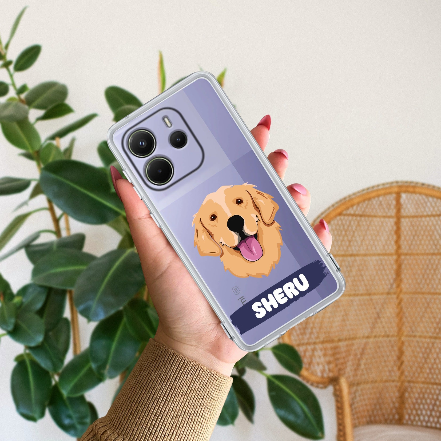Dog Lovers Customize Transparent Silicon Case For Redmi Note 14 5G