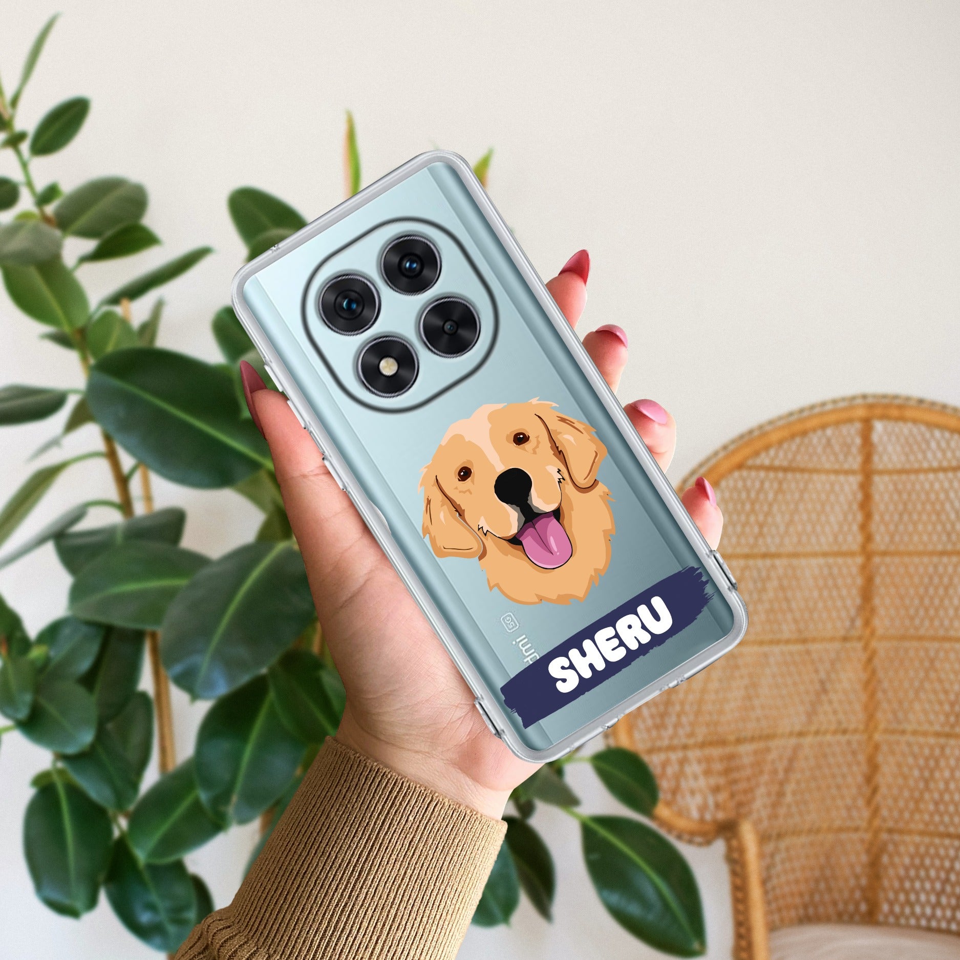 Dog Lovers Customize Transparent Silicon Case For Redmi Note 15 Pro Plus 5G