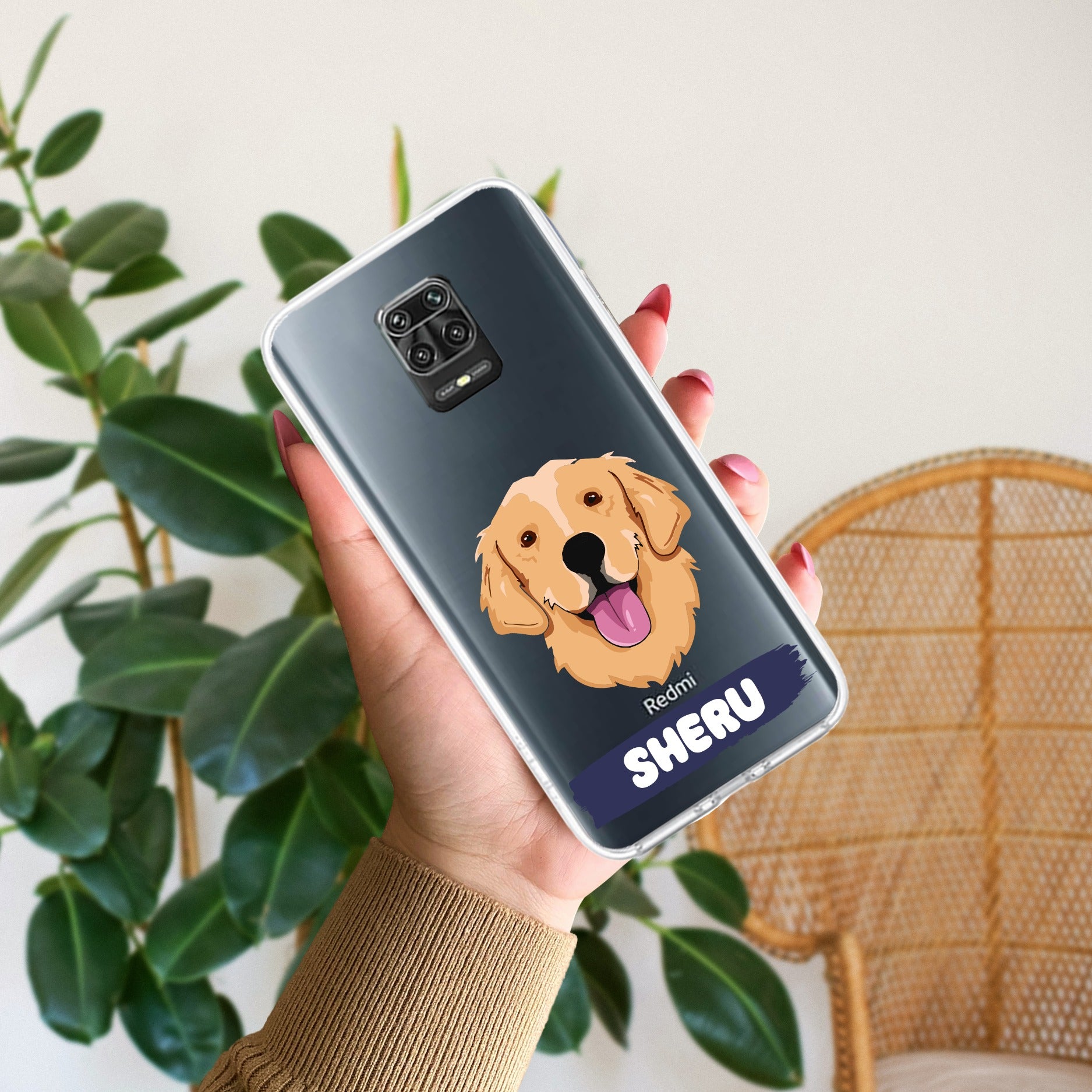 Dog Lovers Customize Transparent Silicon Case For Redmi Note 10 lite