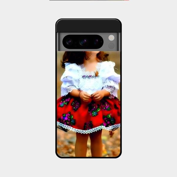 Doll Design Glossy Metal Case Cover For Google Pixel 8 Pro 5G