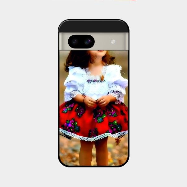 Doll Design Glossy Metal Case Cover For Google Pixel 8A 5G