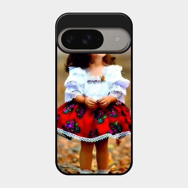 Doll Design Glossy Metal Case Cover For Google Pixel 9 5G
