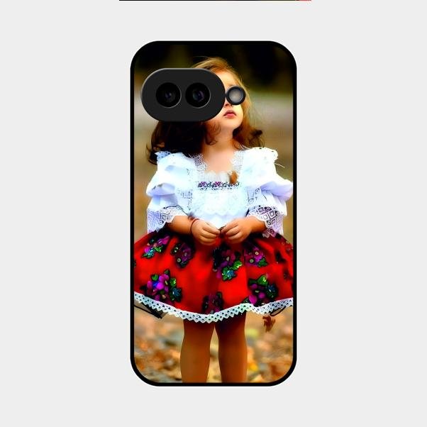 Doll Design Glossy Metal Case Cover For Google Pixel 9A 5G