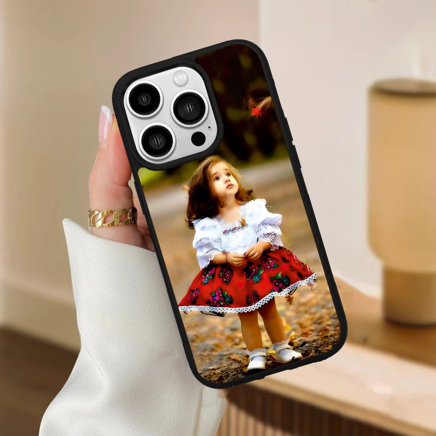 Doll Design Glossy Metal Case Cover For iPhone