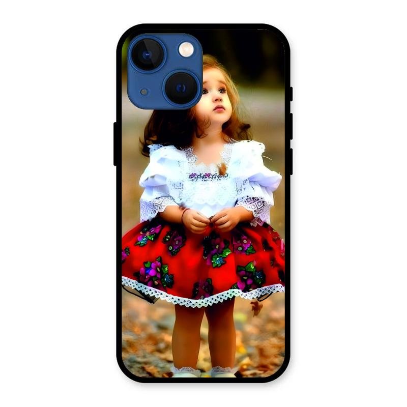 Doll Design Glossy Metal Case Cover For iPhone 13 mini