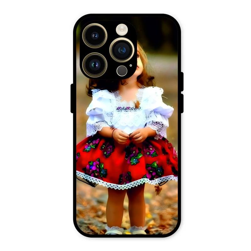 Doll Design Glossy Metal Case Cover For iPhone 14 Pro Max