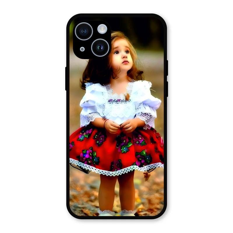 Doll Design Glossy Metal Case Cover For iPhone 14