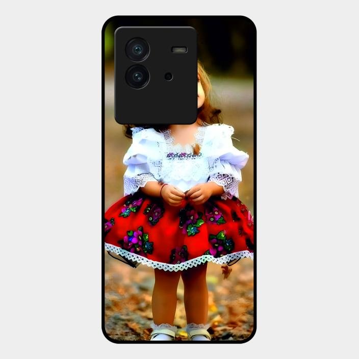 Doll Design Glossy Metal Case Cover For Iqoo Neo 6 5G