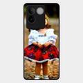 Doll Design Glossy Metal Case Cover For Iqoo Z7 Pro 5G