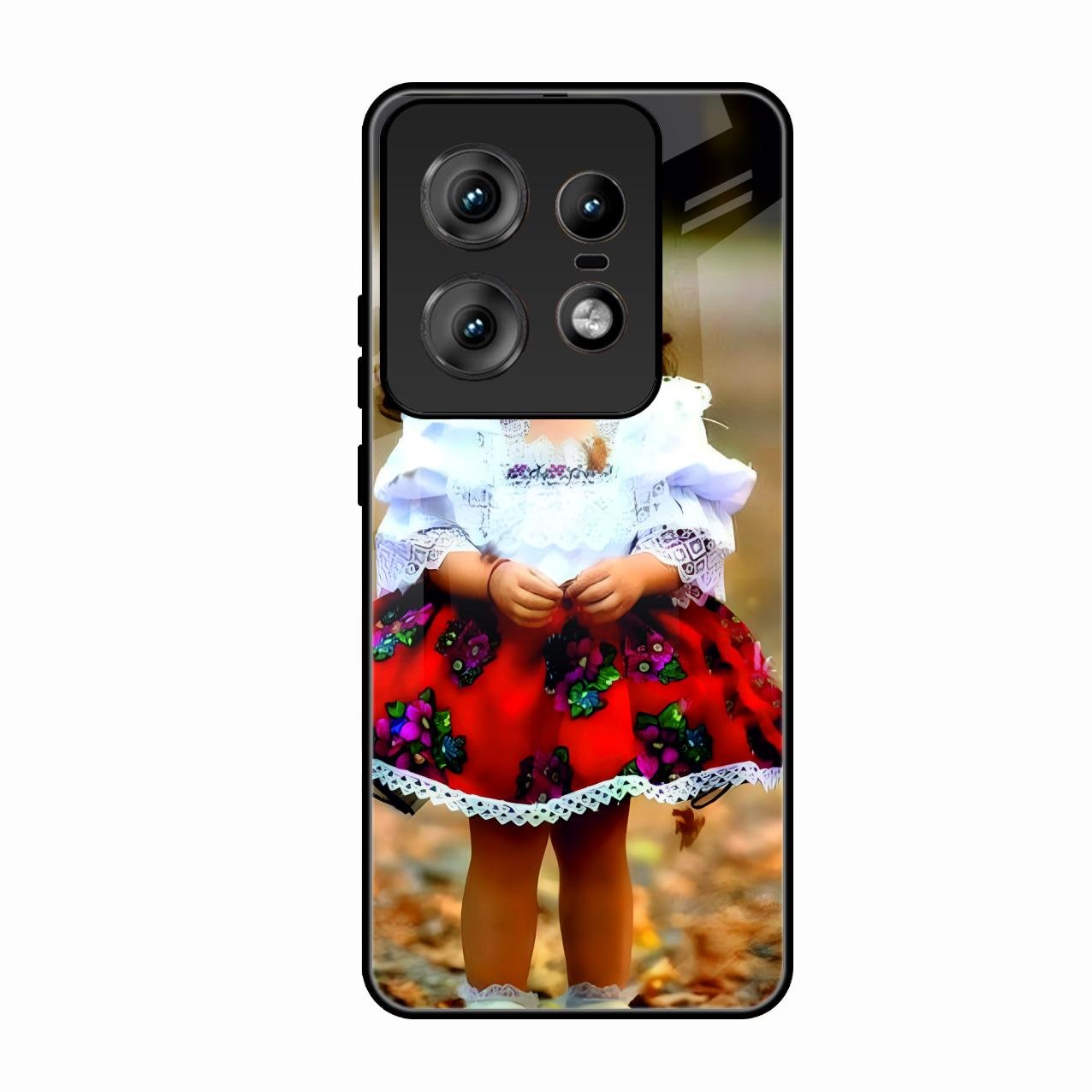 Doll Design Glossy Metal Case Cover For Motorola Edge 50 Pro