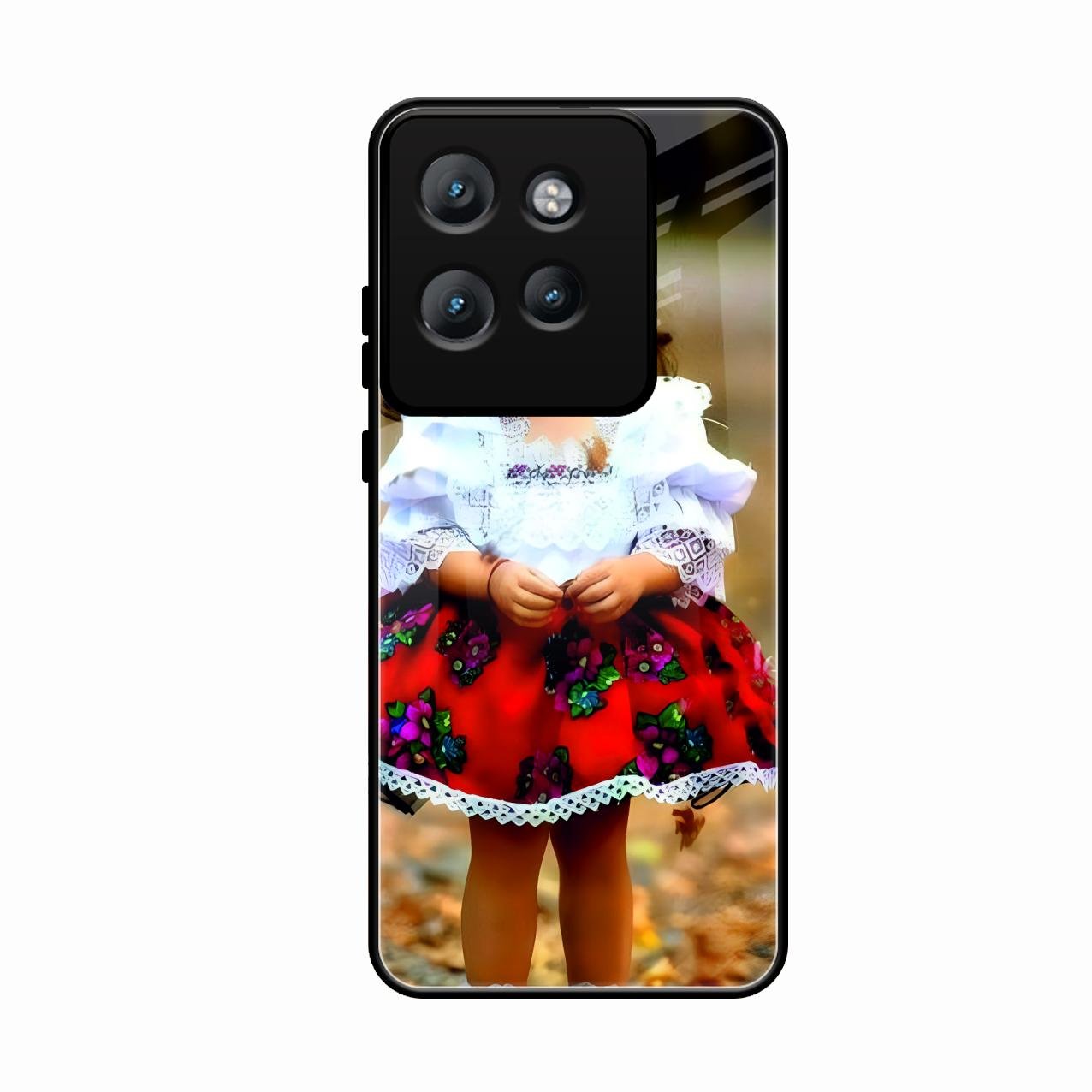 Doll Design Glossy Metal Case Cover For Motorola Edge 50