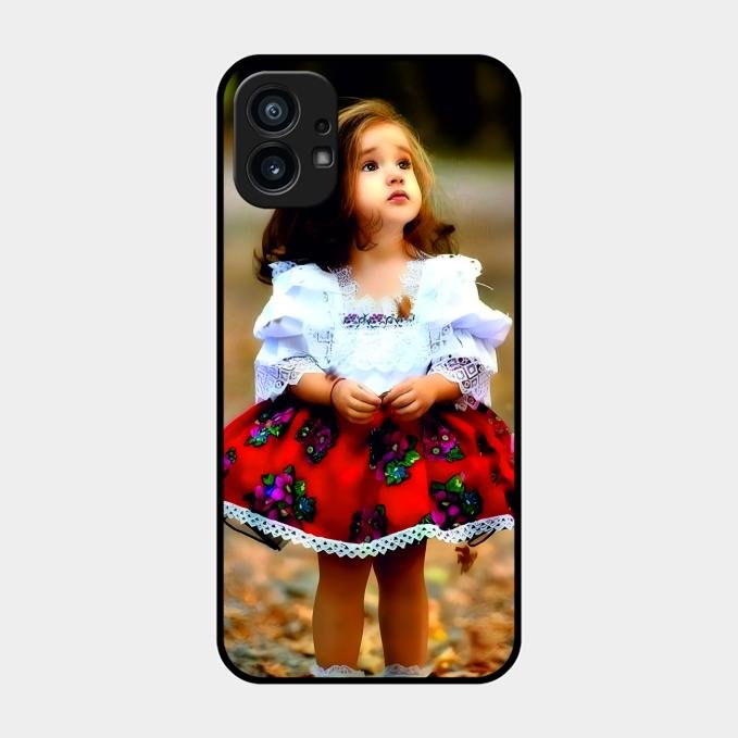 Doll Design Glossy Metal Case Cover For Nothing Phone 1