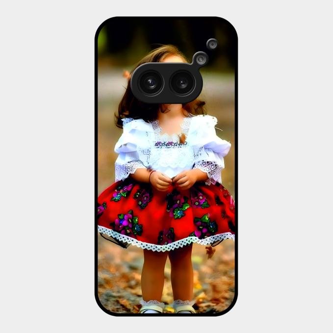Doll Design Glossy Metal Case Cover For Nothing Phone 2A 5G