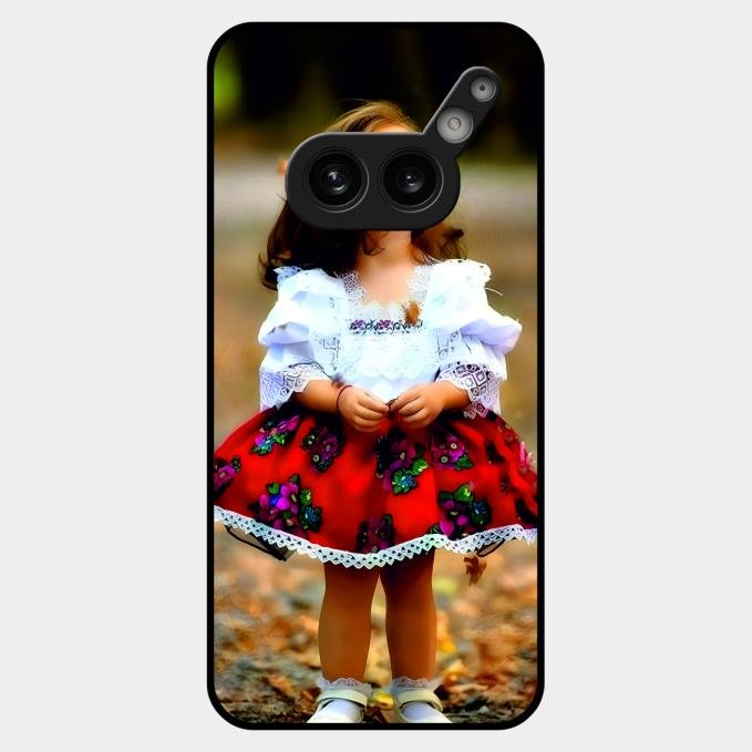 Doll Design Glossy Metal Case Cover For Nothing Phone 2A Plus