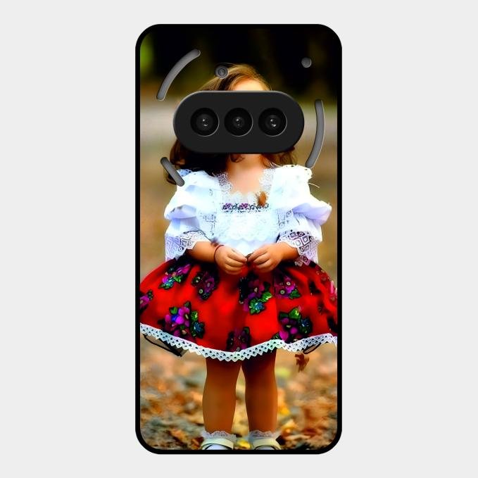 Doll Design Glossy Metal Case Cover For Nothing Phone 3A 5G