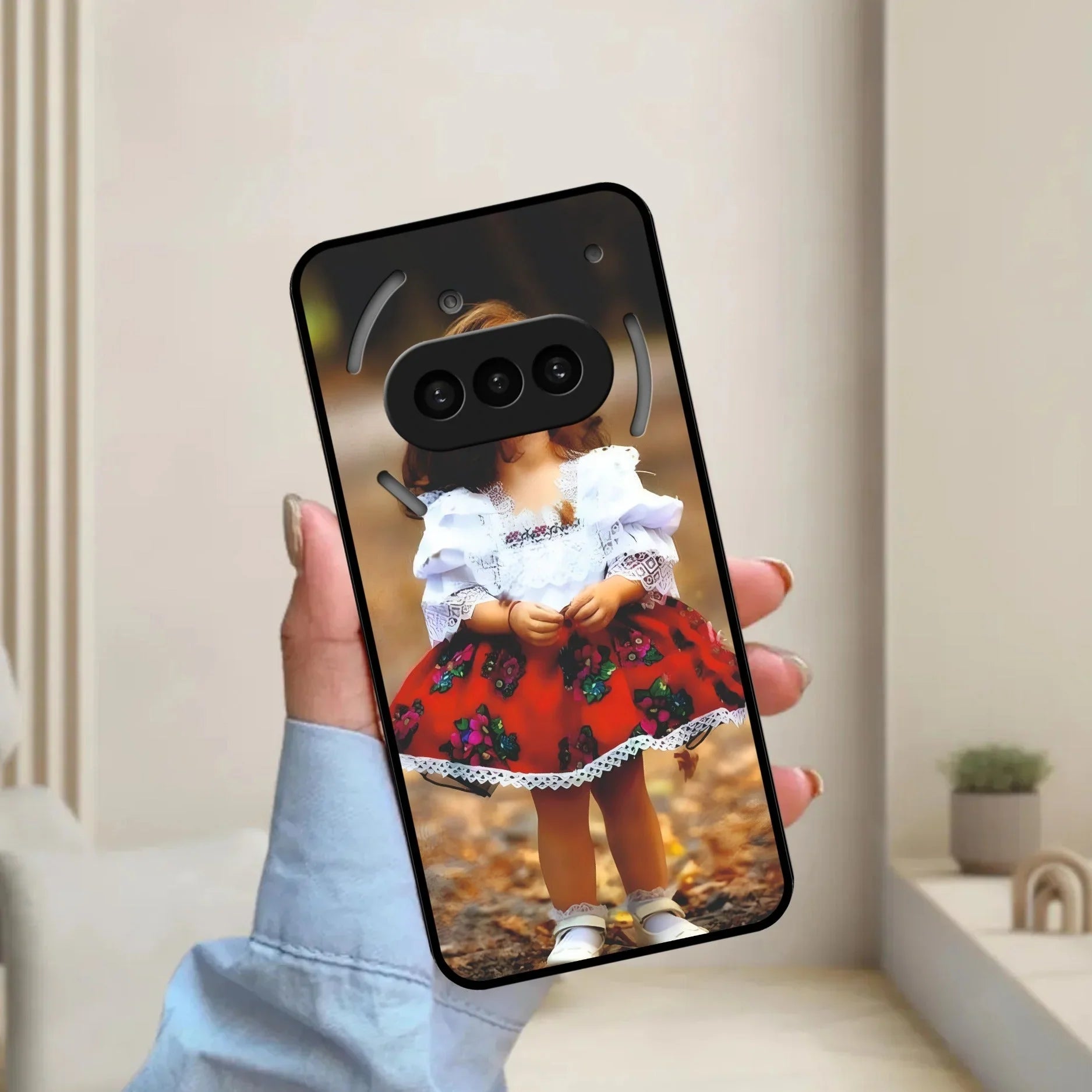 Doll Design Glossy Metal Case Cover For Nothing - ShopOnCliQ