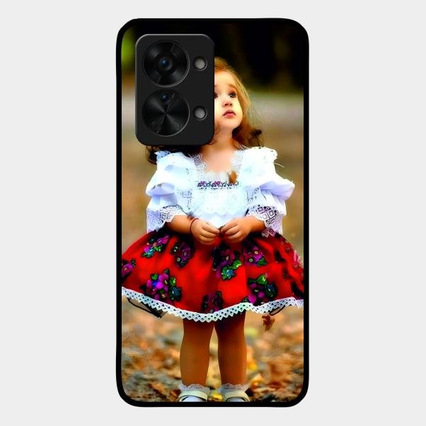 Doll Design Glossy Metal Case Cover For Oneplus Nord 2T 5G