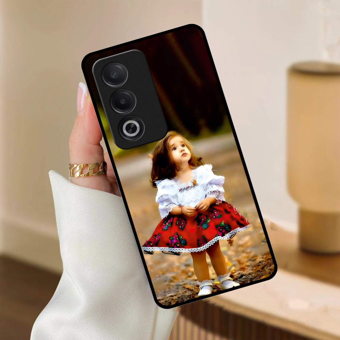 Doll Design Glossy Metal Case Cover For Oppo