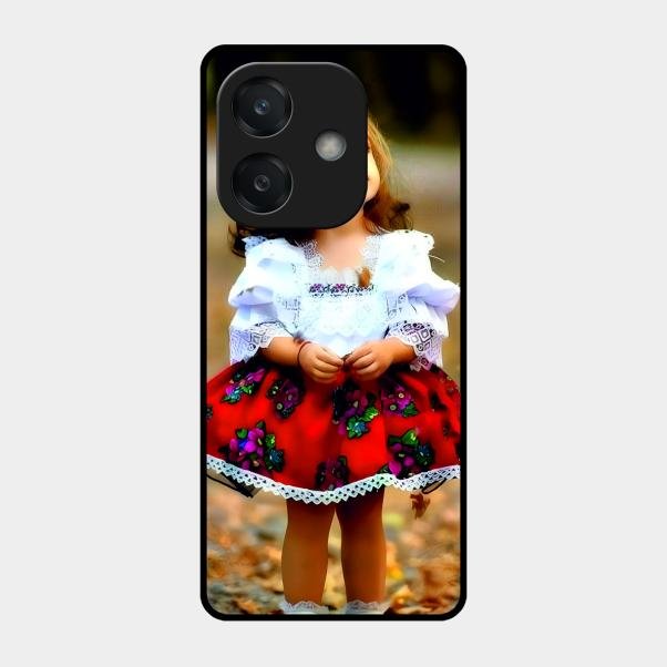 Doll Design Glossy Metal Case Cover For Oppo A3X 5G