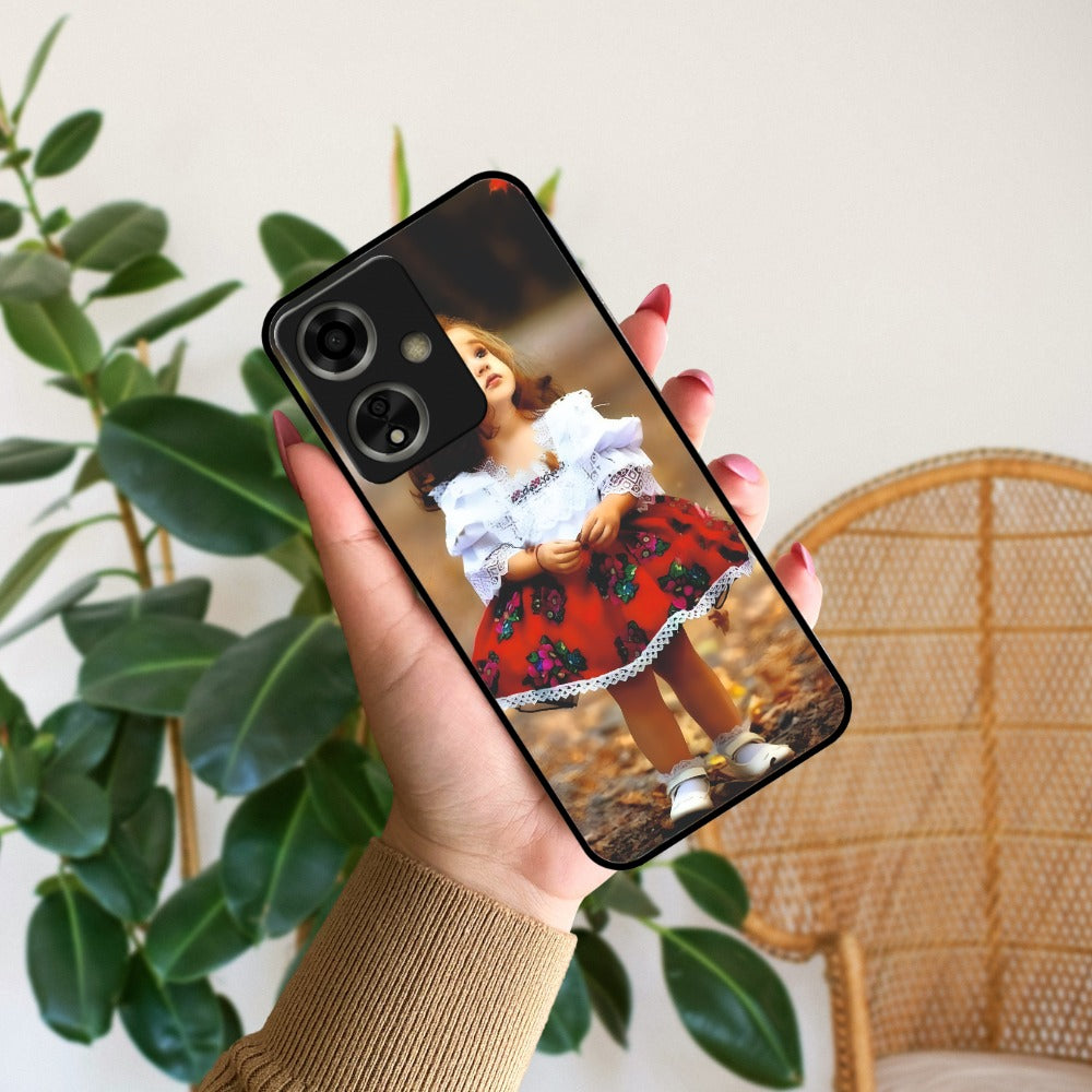 Doll Design Glossy Metal Case Cover For Oppo