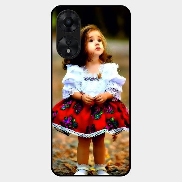 Doll Design Glossy Metal Case Cover For Oppo A78 5G