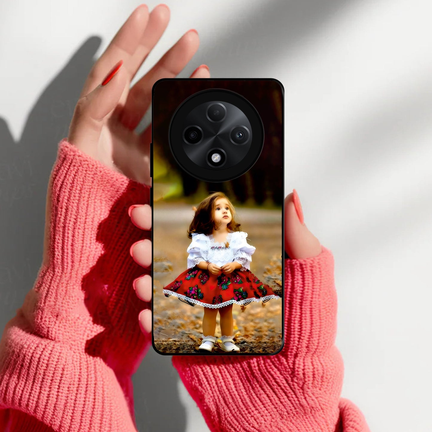 Doll Design Glossy Metal Case Cover For Oppo