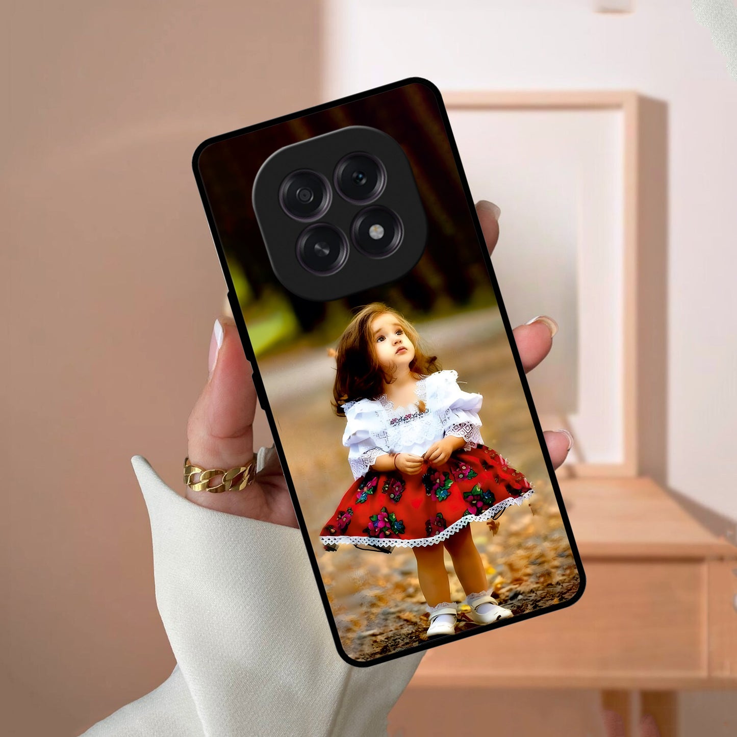 Doll Design Glossy Metal Case Cover For Oppo