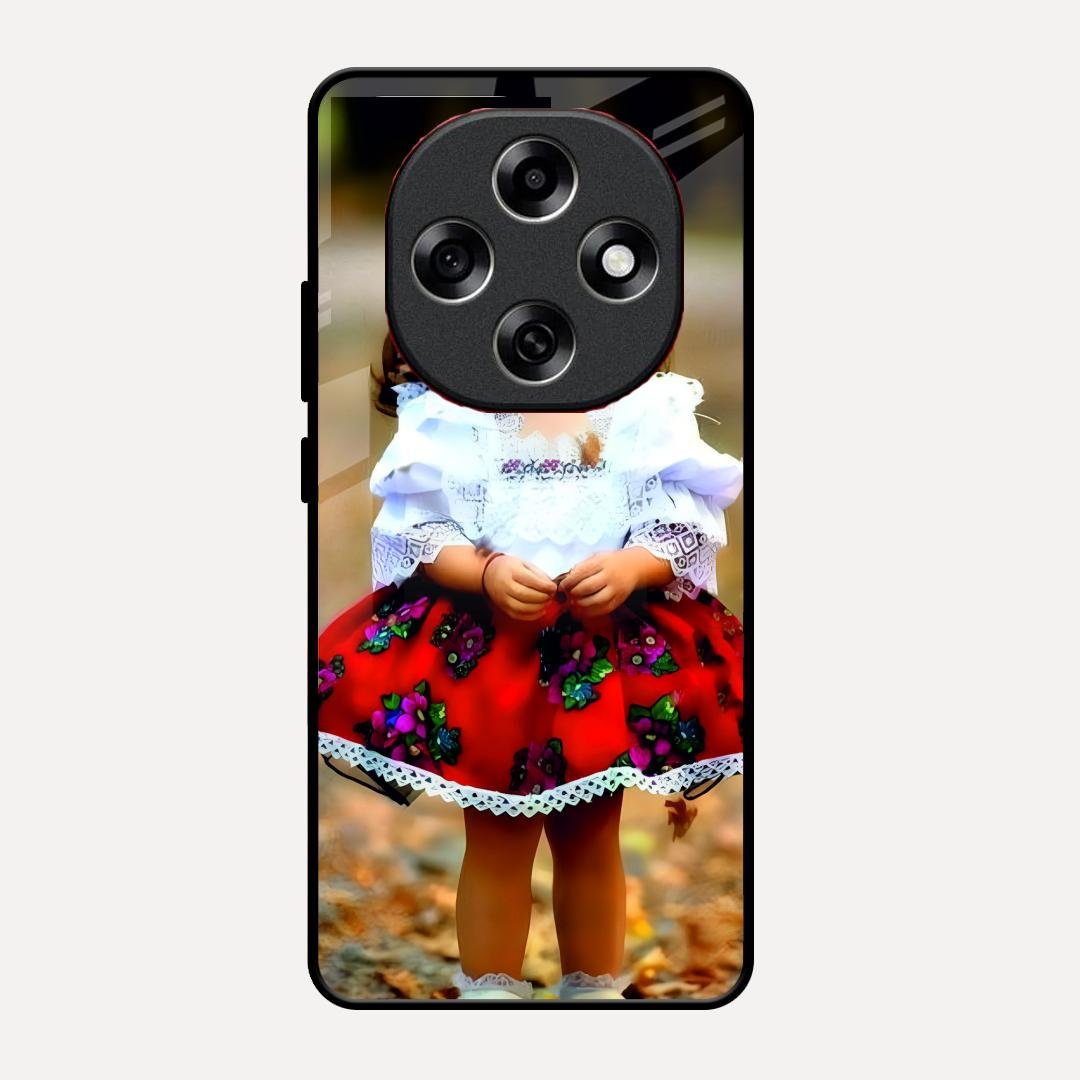 Doll Design Glossy Metal Case Cover For Oppo F31 Pro 5G