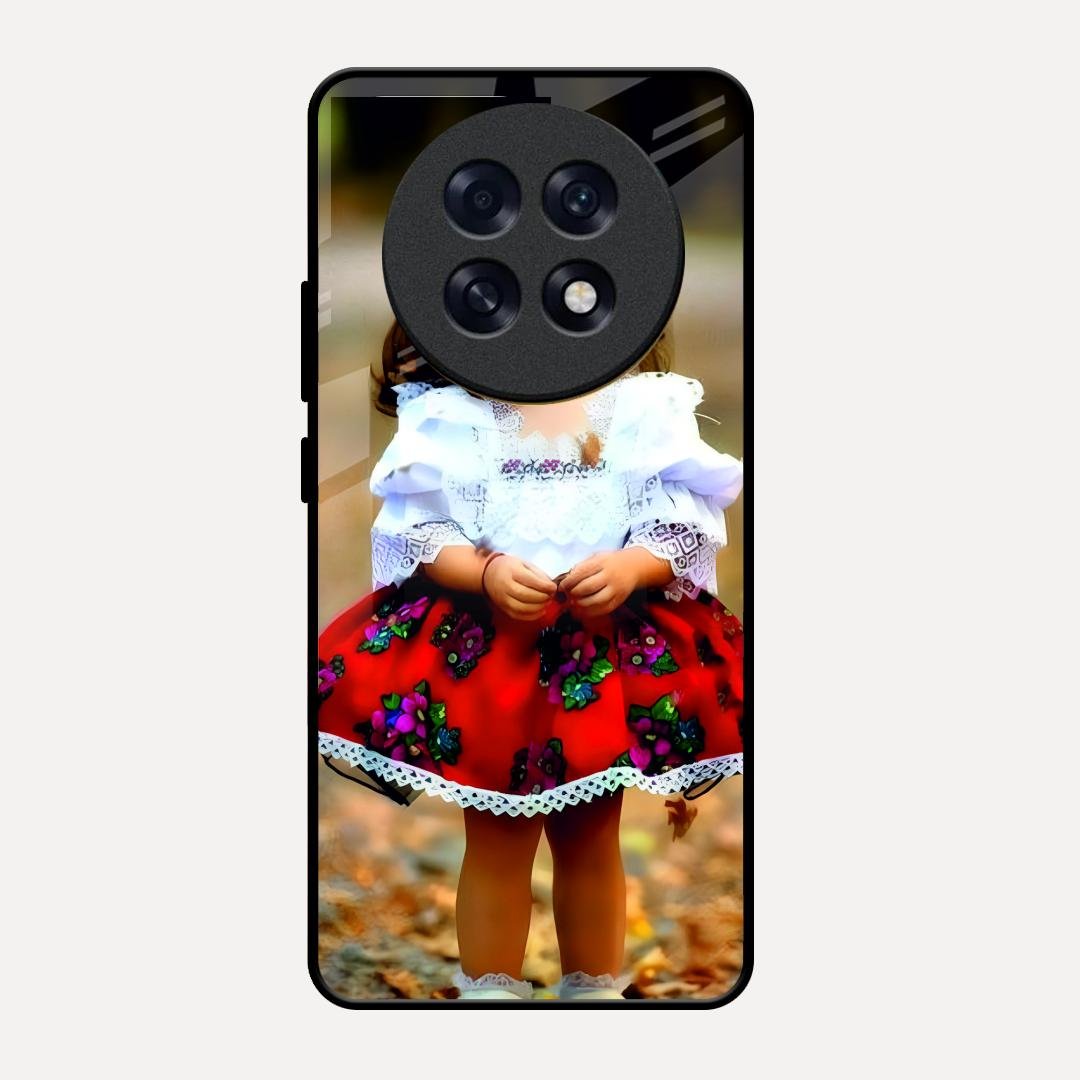 Doll Design Glossy Metal Case Cover For Oppo F31 Pro Plus 5G