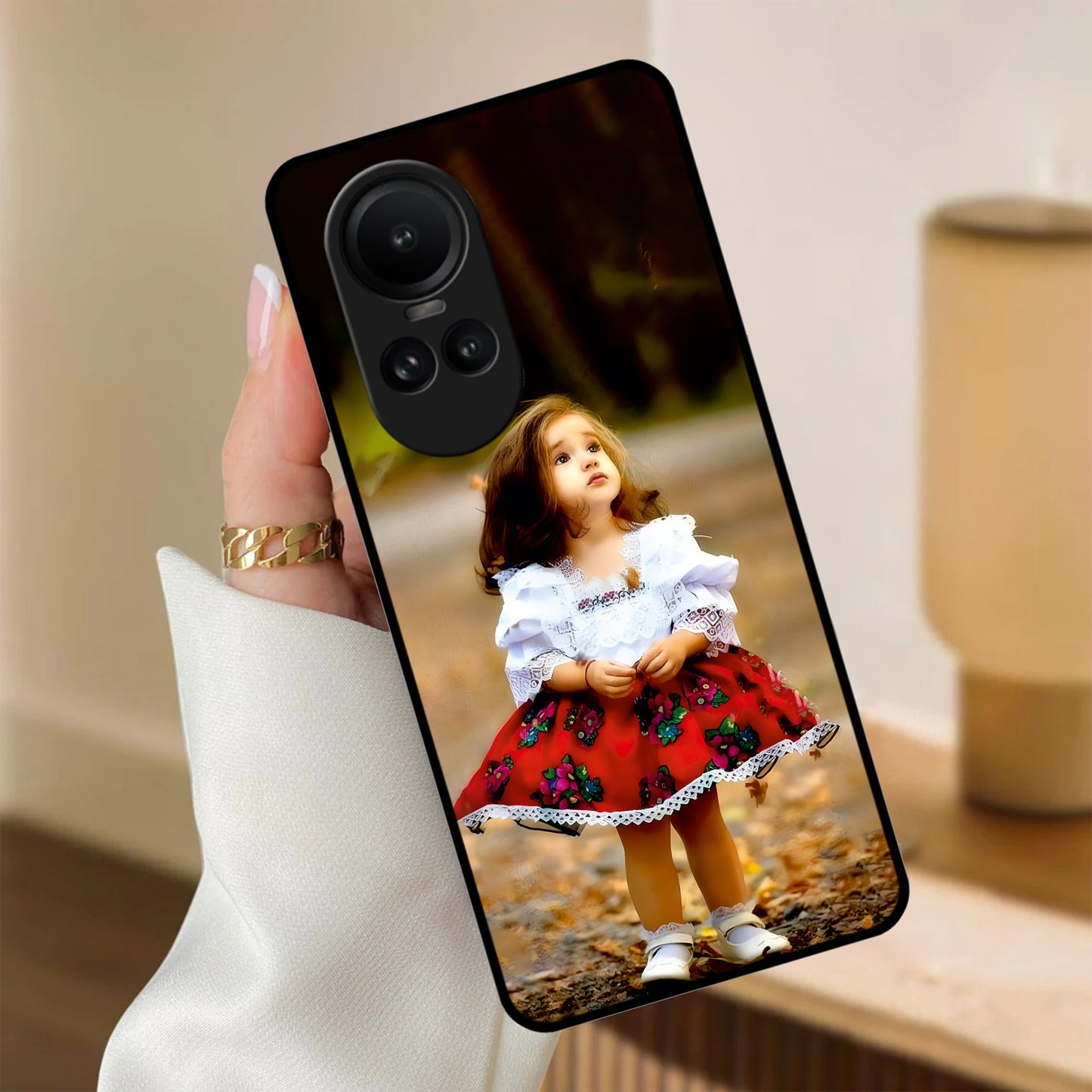 Doll Design Glossy Metal Case Cover For Oppo