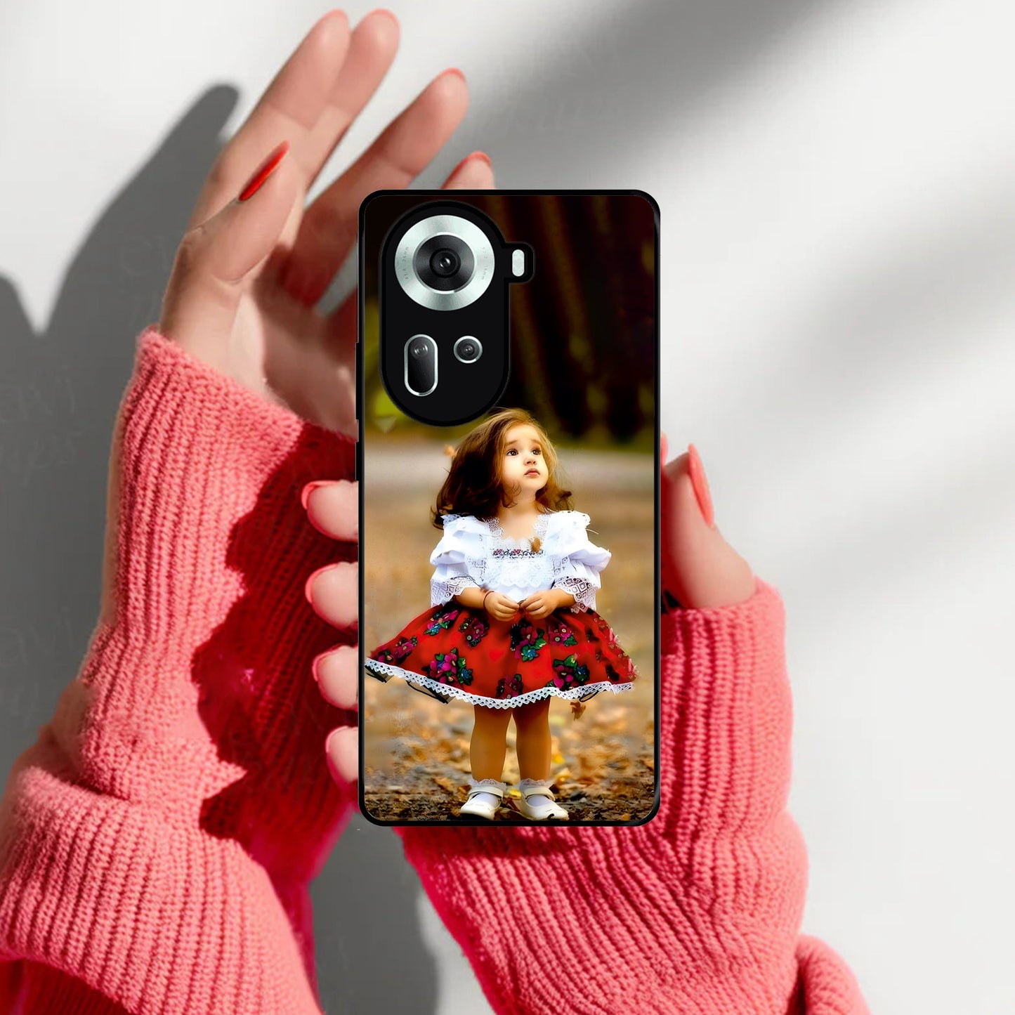 Doll Design Glossy Metal Case Cover For Oppo