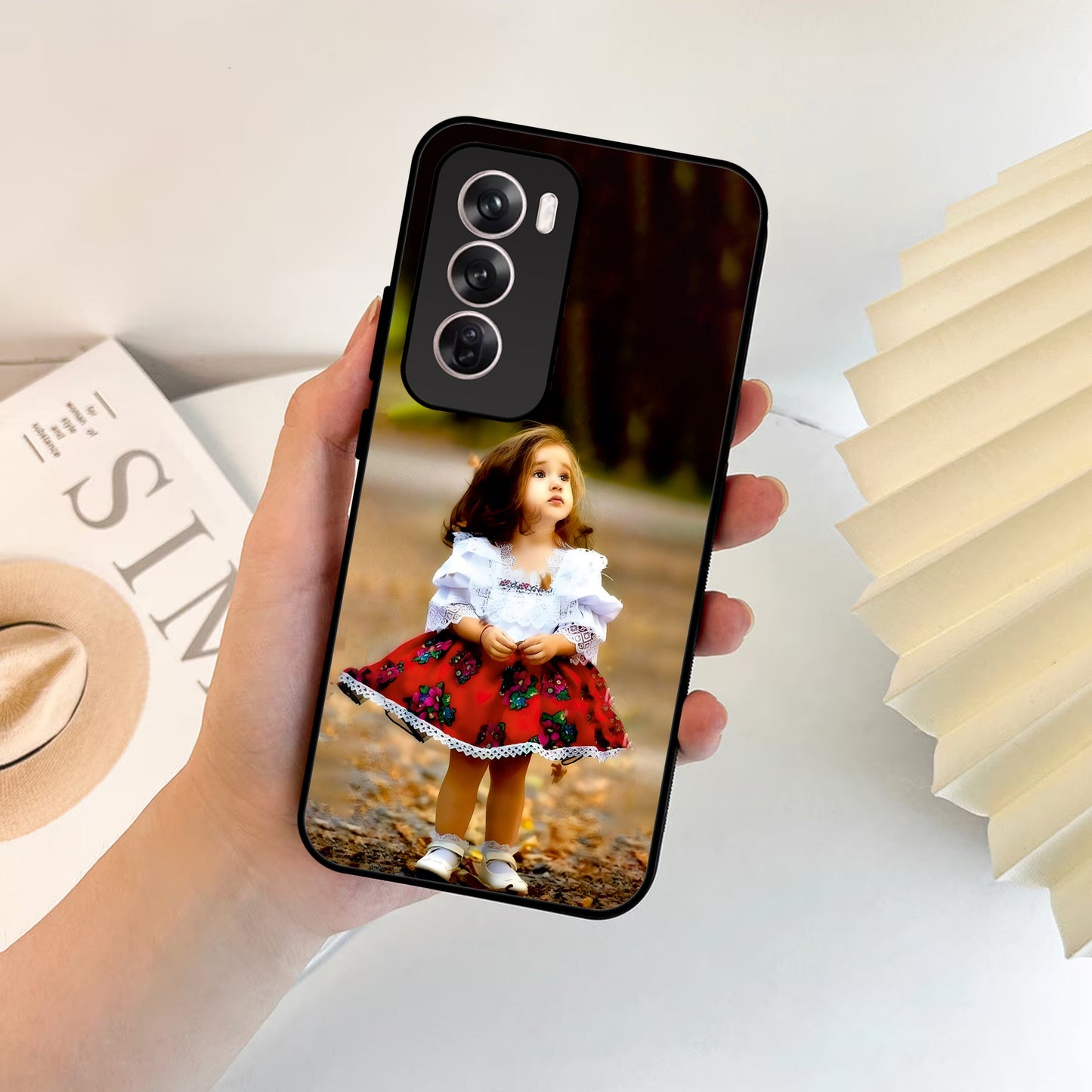 Doll Design Glossy Metal Case Cover For Oppo