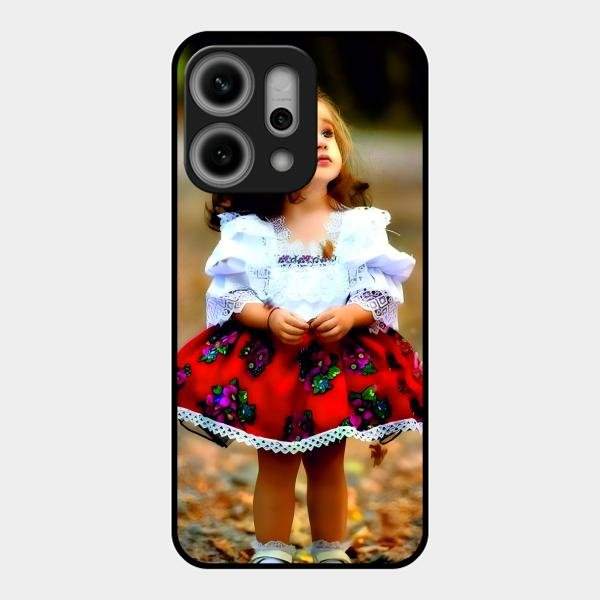 Doll Design Glossy Metal Case Cover For Oppo Reno 14 Pro 5G