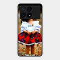 Doll Design Glossy Metal Case Cover For Poco X6 Pro 5G