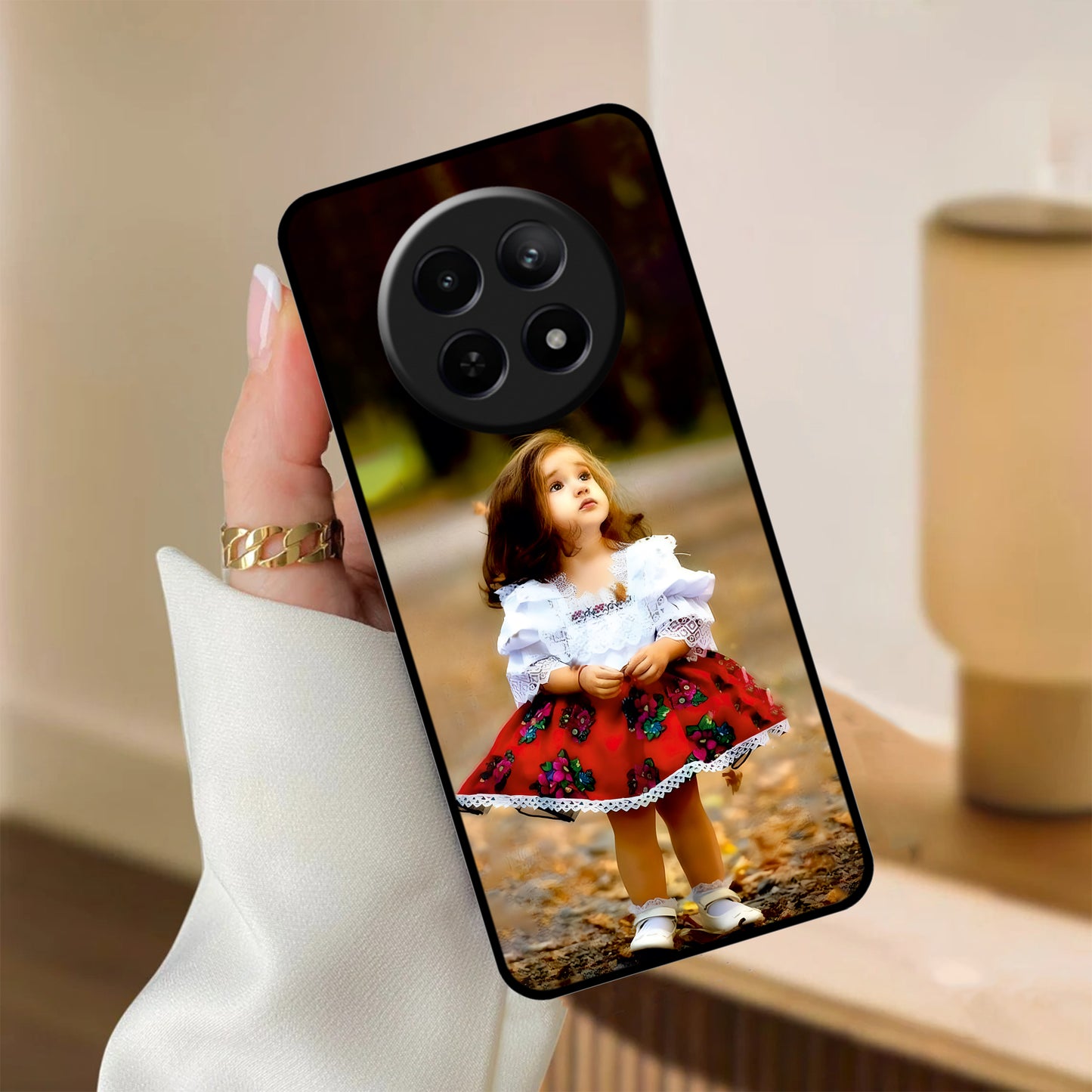 Doll Design Glossy Metal Case Cover For Realme