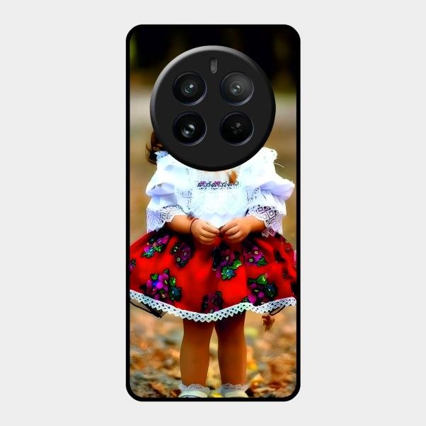 Doll Design Glossy Metal Case Cover For Realme 12 Pro Plus 5G