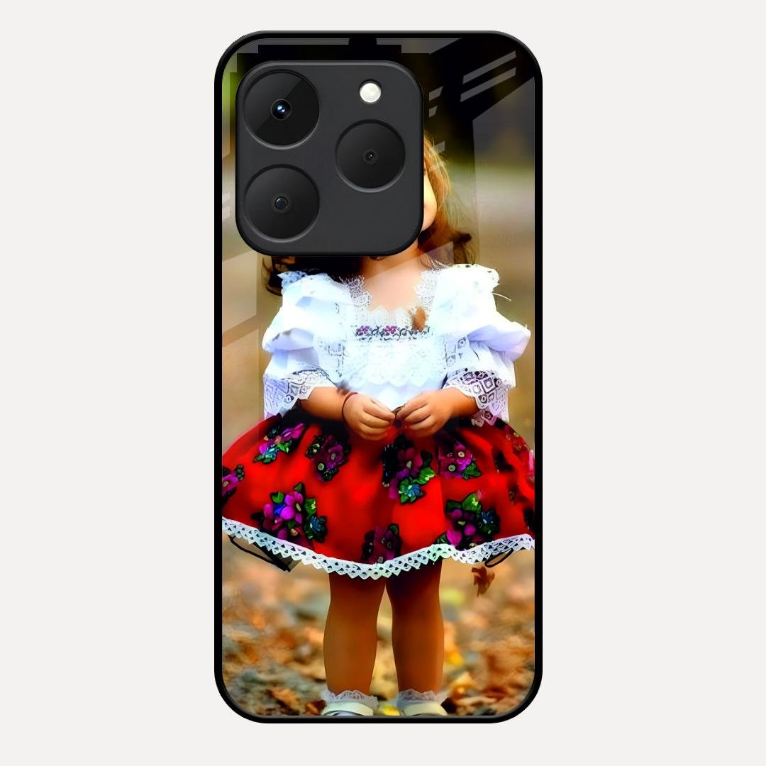 Doll Design Glossy Metal Case Cover For Realme 15T 5G