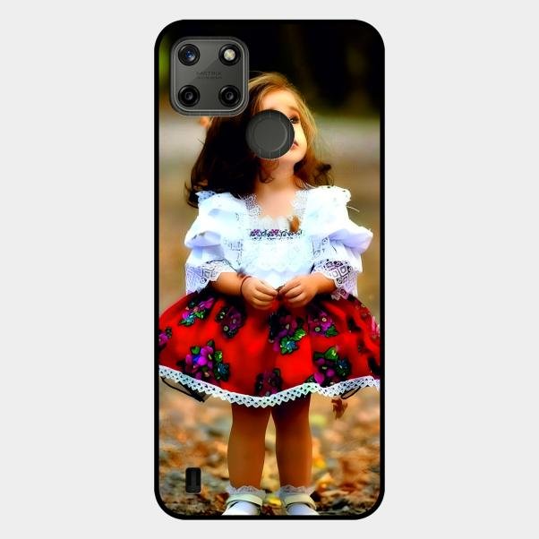 Doll Design Glossy Metal Case Cover For Realme C25Y