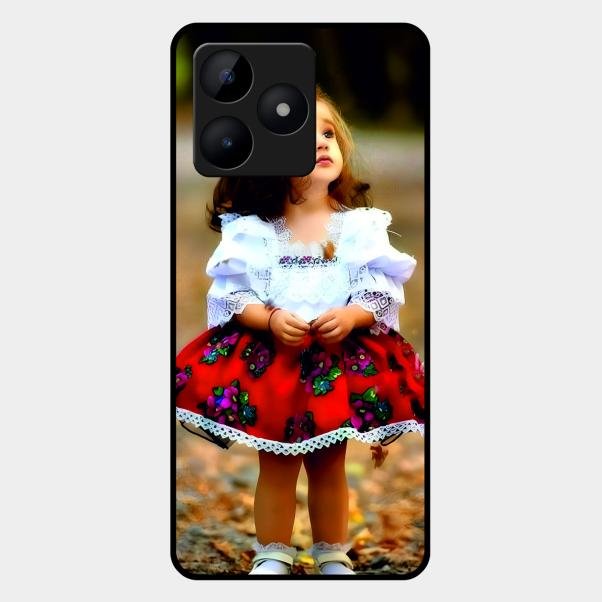 Doll Design Glossy Metal Case Cover For Realme C53