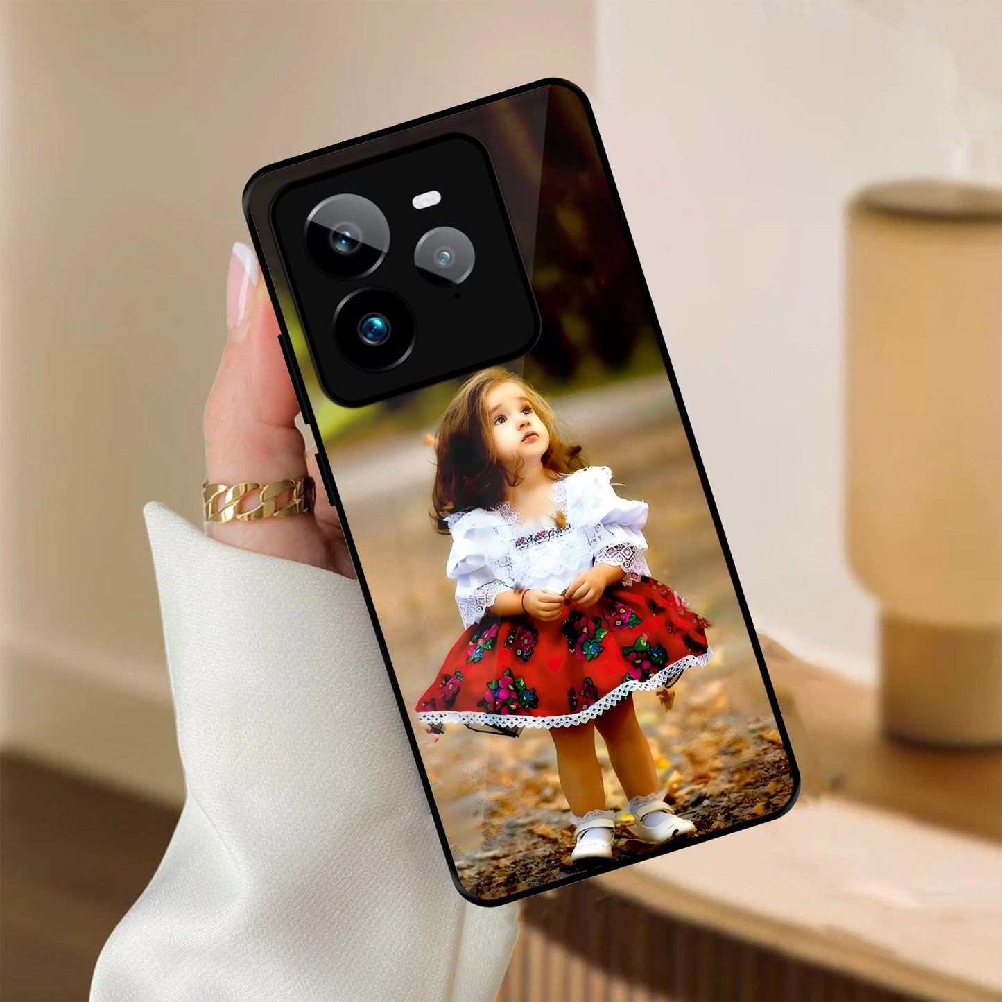 Doll Design Glossy Metal Case Cover For Realme
