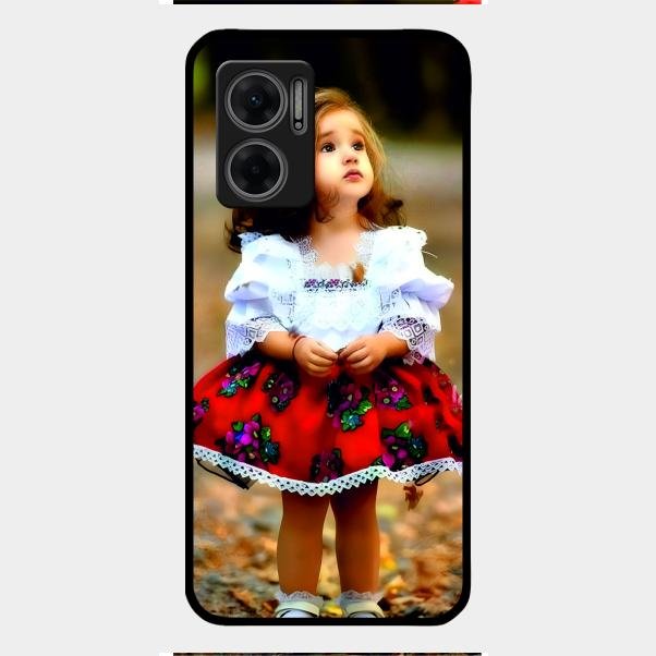 Doll Design Glossy Metal Case Cover For Redmi 11 Prime 5G