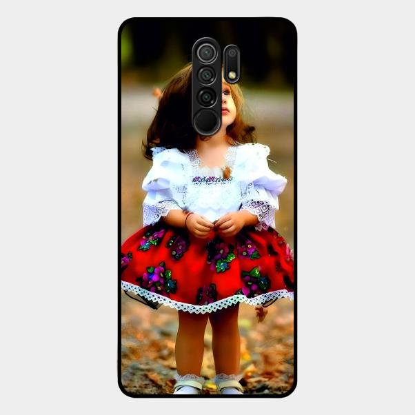 Doll Design Glossy Metal Case Cover For Redmi 9 Prime