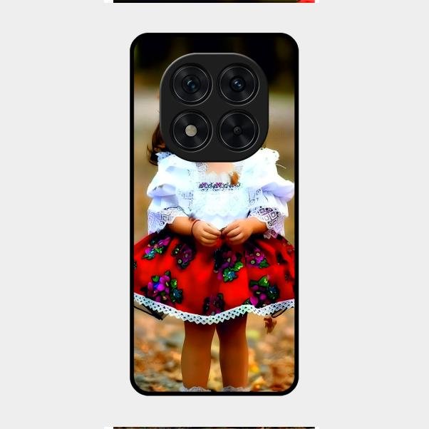 Doll Design Glossy Metal Case Cover For Redmi Note 14 Pro 5G