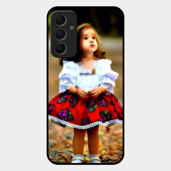 Doll Design Glossy Metal Case Cover For Samsung Galaxy A34 5G