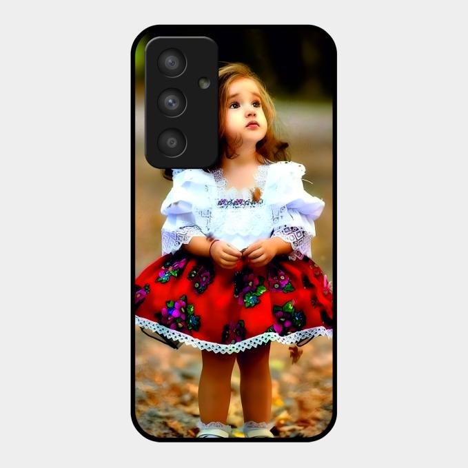 Doll Design Glossy Metal Case Cover For Samsung Galaxy A54 5G