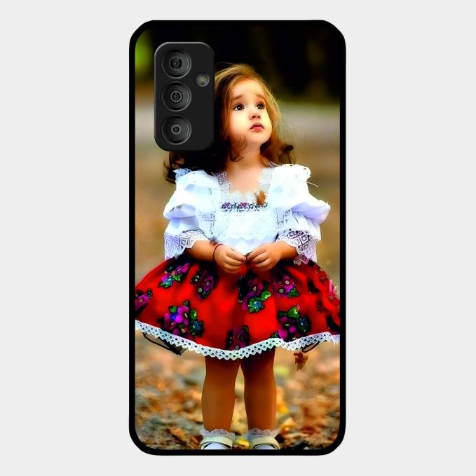 Doll Design Glossy Metal Case Cover For Samsung Galaxy F23 5G