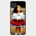 Doll Design Glossy Metal Case Cover For Samsung Galaxy F42 5G