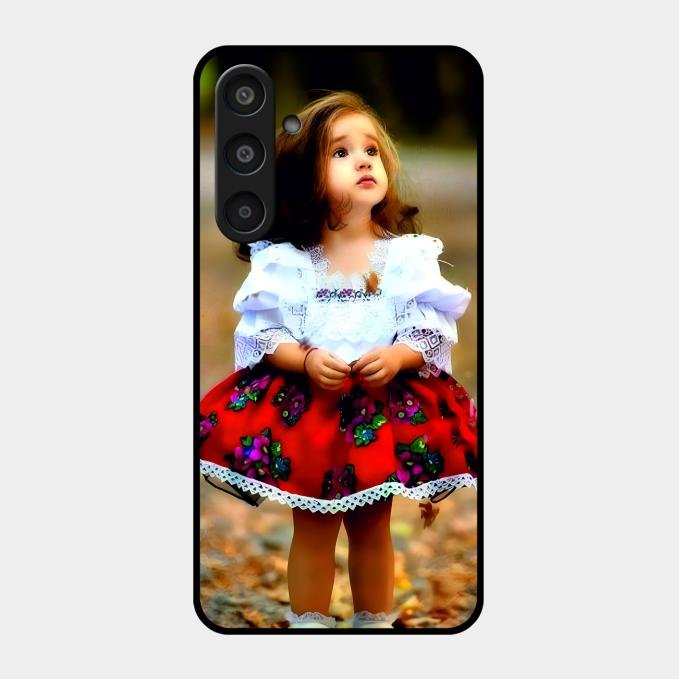 Doll Design Glossy Metal Case Cover For Samsung Galaxy M35 5G
