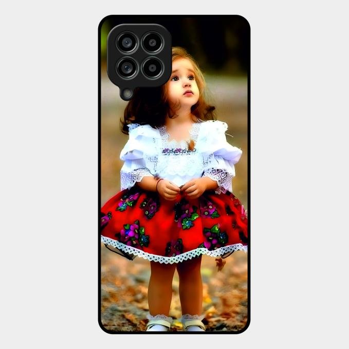 Doll Design Glossy Metal Case Cover For Samsung Galaxy M53 5G